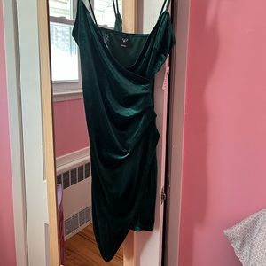 Windsor green velvet holiday dress